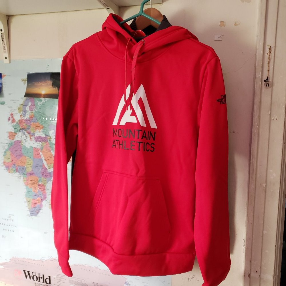 TNF Men's Mountain Athletic Pullover Hoodie - RED